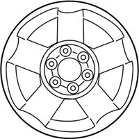 OEM 2005 Nissan Armada Aluminum Wheel (5 Spoke Grey) - 40300-ZC000