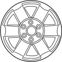 OEM 2009 Nissan Armada Aluminum Wheel (20X8 6 Spoke) - 40300-ZW10A