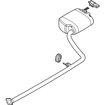 OEM 2020 Hyundai Sonata Rear Muffler Assembly - 28710-L0810