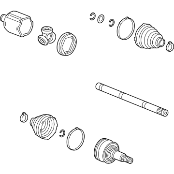 OEM 2019 Chevrolet Silverado 1500 LD Axle Assembly - 84754391