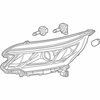 OEM 2016 Honda CR-V Light Assembly R Head - 33100-T1W-A41