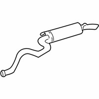 OEM 2001 Lexus LX470 Exhaust Tail Pipe Assembly - 17405-50030