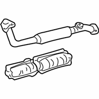 OEM 2000 Lexus LX470 Front Exhaust Pipe Assembly - 17410-50250