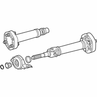 OEM 2018 Lexus RC F Shaft Assy, Propeller W/Center Bearing - 37100-53120