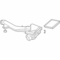 OEM 2015 BMW ActiveHybrid 3 Intake Silencer - 13-71-7-605-654