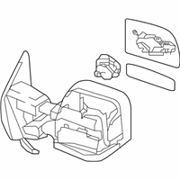 OEM 2020 Nissan Titan XD Mirror Assembly-Outside RH - 96301-9FT1E