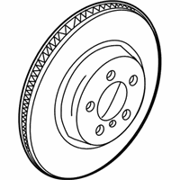 OEM 2010 BMW 760Li Brake Disc, Ventilated - 34-21-6-775-291