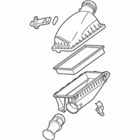 OEM Ford Crown Victoria Air Cleaner Assembly - 8W7Z-9600-B