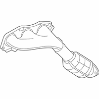 OEM 2017 Lexus IS350 Exhaust Manifold Sub-Assembly, Left - 17150-31790