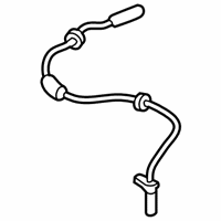 OEM 2016 BMW X1 Rear Abs Wheel Speed Sensor - 34-52-6-858-467