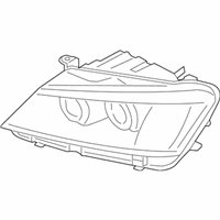 OEM 2017 BMW X4 Left Headlight - 63-11-7-401-135