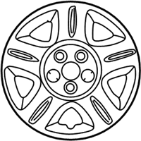 OEM 2002 Chrysler Concorde Wheel Cover - TW10PAKAA