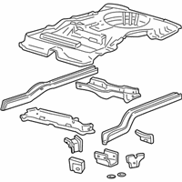 OEM 2000 Ford Taurus Rear Floor Pan - YF1Z5411215BA