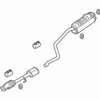 OEM 2019 Hyundai Accent Center & Rear Muffler Complete - 28605-J0700