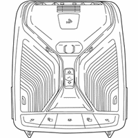 OEM BMW X5 HEADLINER CONTROL MODULE - 61-31-5-A43-487