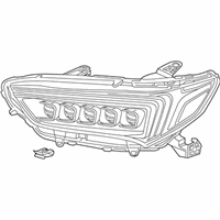 OEM 2020 Acura TLX Passenger Right Led Headlamp - 33100-TZ3-A51