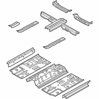 OEM Kia Forte Koup Panel Assembly-Floor Center - 65100A7200