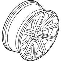 OEM 2018 Ford Police Interceptor Utility Wheel, Alloy - FB5Z-1007-A