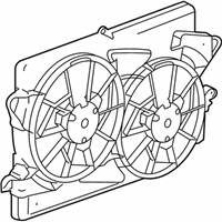 OEM 2006 Pontiac Torrent Fan Shroud - 19130231