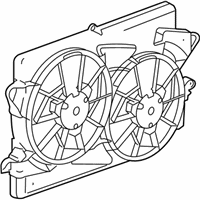 OEM 2008 Chevrolet Equinox Fan Shroud - 19130231