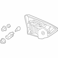 OEM 2014 Nissan Pathfinder Combination Lamp Assembly-Rear, NO2 RH - 26550-3KV2A