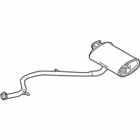 OEM 2019 Lexus UX250h Exhaust Tail Pipe Assembly - 17430-24400