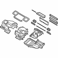 OEM BMW Z4 Set Of Housing Parts, Air Conditioner. Unit - 64-11-6-927-602
