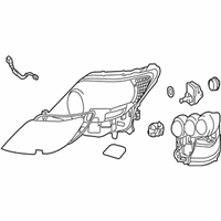 OEM Lexus LS600h Headlamp Unit With Gas, Left - 81185-50422