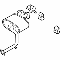 OEM 2020 Kia Stinger Rear Muffler Assembly, Right - 28711J5710