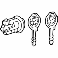 OEM 2010 Toyota Camry Cylinder & Keys - 69057-33341