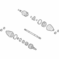 OEM 1998 Buick Regal Front Wheel Drive Shaft Kit - 26047918