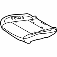 OEM 2018 BMW X6 Padded Section, Basic Seat, Right - 52-10-7-386-373