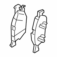 OEM Lincoln Nautilus Front Pads - F2GZ-2001-L