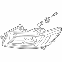 OEM Lincoln Headlamp Housing - GD9Z-13008-X