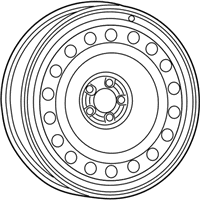 OEM Dodge Dart Alloy Wheels - 5270040AB