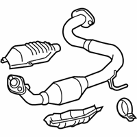 OEM Toyota Converter & Pipe - 17450-0P360