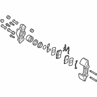 OEM 2002 Kia Rio Front Brake Caliper Kit, Right - 0K30C49980A