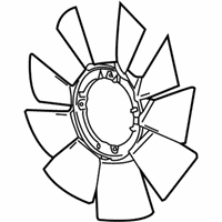 OEM 2018 GMC Sierra 2500 HD Fan Blade - 84890705