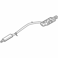 OEM Ford Taurus X Muffler - 8A4Z-5230-C