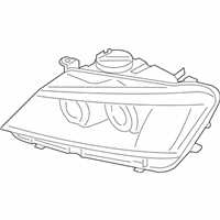 OEM 2017 BMW X4 Left Headlight - 63-11-7-334-073