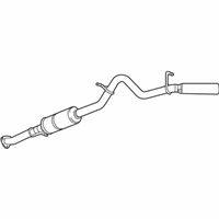 OEM 2020 GMC Canyon Muffler W/Tailpipe - 23365547