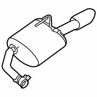 OEM Nissan Altima Exhaust Muffler Assembly - 20100-6CB1A