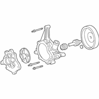 OEM 2005 Lincoln LS Water Pump Assembly - XW4Z-8501-CE