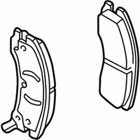 OEM 2006 Cadillac CTS Pad Kit, Front Disc Brake - 89060358