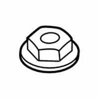 OEM 2003 BMW 745Li Hex Nut With Flange - 33-30-6-760-587