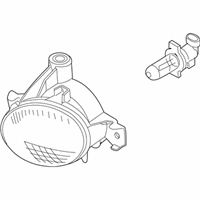 OEM 2010 BMW X6 Fog Lamp/Turning Lights, Left - 63-17-7-187-631