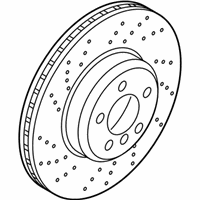 OEM 2021 BMW M2 Brake Disc, Ventilated, Perforated, Left - 34-11-8-072-017