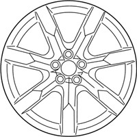 OEM 2012 Nissan GT-R Aluminum Wheel - D0C00-KB51A