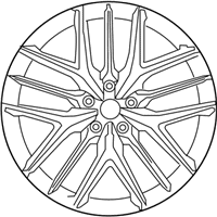 OEM Nissan GT-R Aluminum Wheel - D0C00-6AV0A