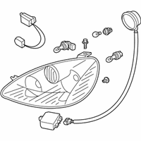 OEM 2003 Nissan Altima Driver Side Headlight Assembly - 26060-3Z725